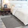 Nourison Positano 3' x 5' Charcoal Fabric Modern Area Rug (3' x 5')