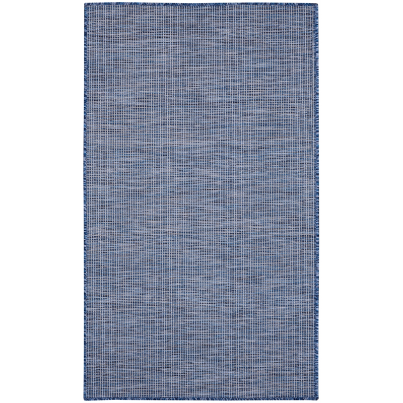Nourison Positano 3' x 5' Navy Blue Fabric Modern Area Rug (3' x 5')