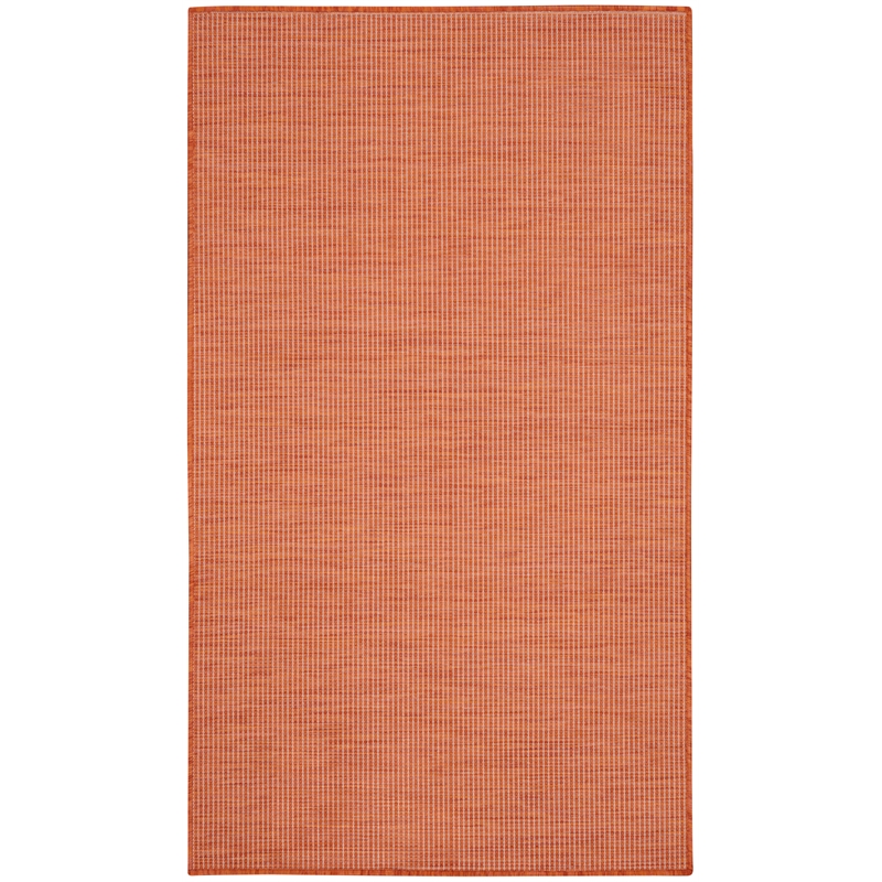 Nourison Positano 3' x 5' Terracotta Fabric Modern Area Rug (3' x 5')