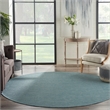 Nourison Positano 8' x Round Aqua Fabric Modern Area Rug (8' Round)