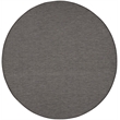 Nourison Positano 8' x Round Charcoal Fabric Modern Area Rug (8' Round)
