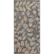 Nourison Tranquil 2' x 4' Grey/Beige Farmhouse Indoor Rug Polypropylene