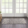 Nourison Tranquil 2' x 4' Grey-Beige Indoor Rug Polypropylene