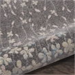 Nourison Tranquil 2' x 4' Grey-Beige Indoor Rug Polypropylene