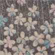 Nourison Tranquil 2' x 4' Grey-Beige Indoor Rug Polypropylene