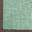 Nourison Positano 4' x 6' Blue Green Fabric Modern Area Rug (4' x 6')
