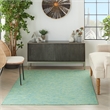 Nourison Positano 4' x 6' Blue Green Fabric Modern Area Rug (4' x 6')