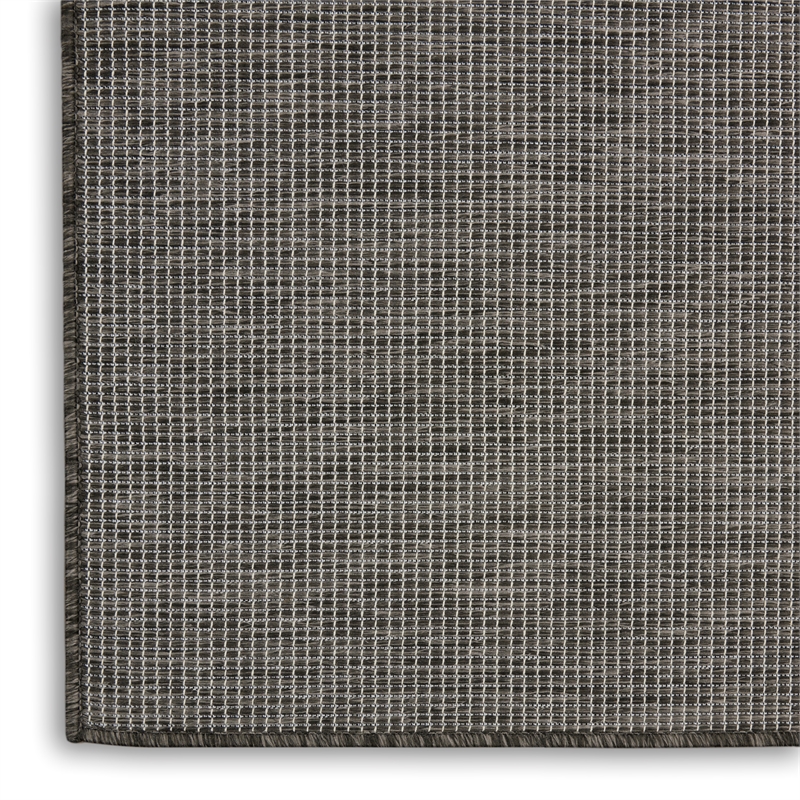 Nourison Positano 4' x 6' Charcoal Modern Indoor/Outdoor Rug