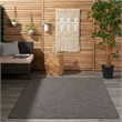 Nourison Positano 4' x 6' Charcoal Modern Indoor/Outdoor Rug