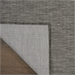 Nourison Positano 4' x 6' Charcoal Modern Indoor/Outdoor Rug