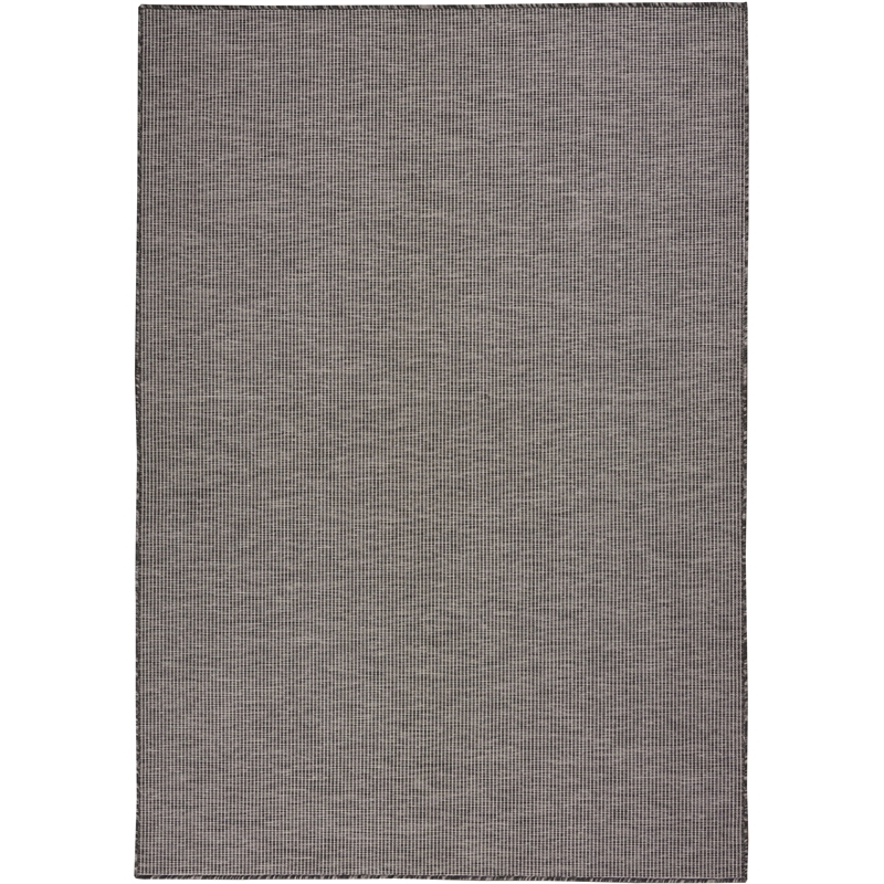 Nourison Positano 4' x 6' Charcoal Modern Indoor/Outdoor Rug