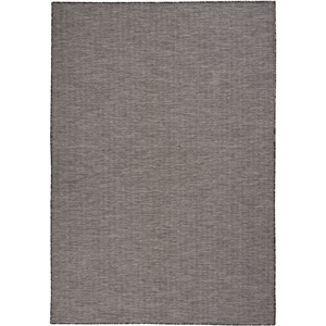 Nourison Positano 4' x 6' Charcoal Modern Indoor/Outdoor Rug