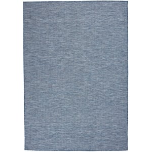 Nourison Positano 4' x 6' Navy Blue Fabric Modern Area Rug (4' x 6')