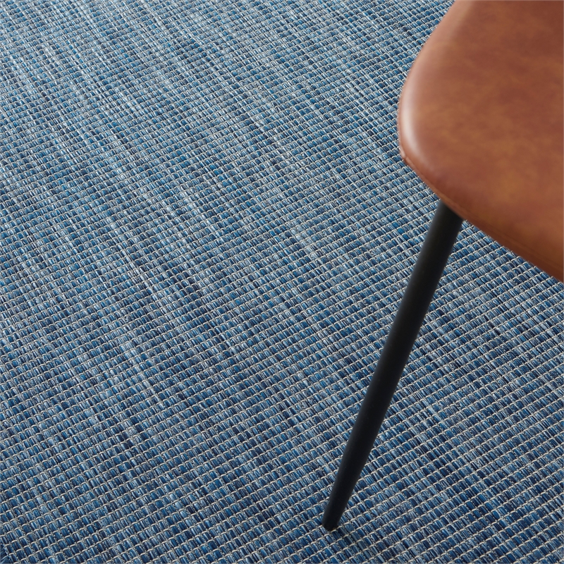 Nourison Positano 4' x 6' Navy Blue Fabric Modern Area Rug (4' x 6')