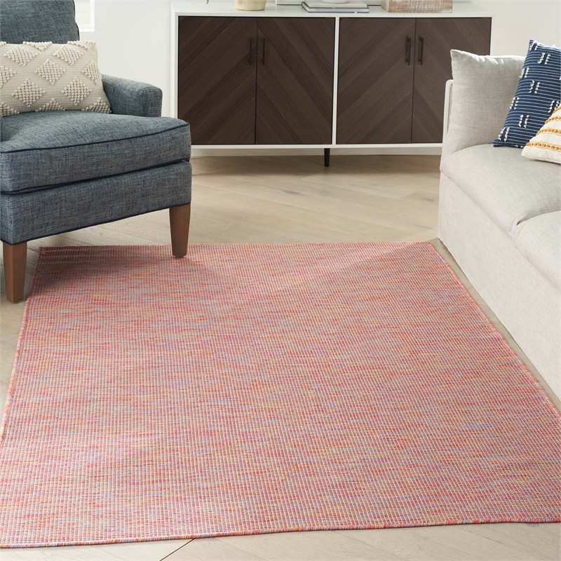 Nourison Positano 4' x 6' Rainbow Fabric Modern Area Rug (4' x 6')