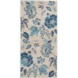 Nourison Tranquil 2' x 4' Ivory/Light Blue Farmhouse Indoor Rug