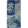 Nourison Tranquil 2' x 4' Navy/Light Blue Farmhouse Indoor Rug