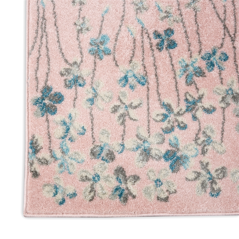 Nourison Tranquil 2' X 4' Pink Indoor Rug