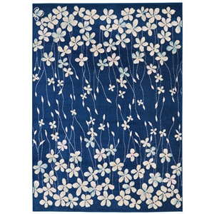 Nourison Tranquil 6' x 9' Navy Indoor Rug