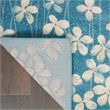Nourison Tranquil 6' x 9' Turquoise Indoor Rug Polypropylene