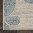 Nourison Tranquil 7' x 10' Ivory/Light Blue Farmhouse Indoor Rug Polypropylene