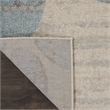 Nourison Tranquil 7' x 10' Ivory/Light Blue Farmhouse Indoor Rug Polypropylene