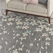 Nourison Tranquil 8' x 10' Grey-Beige Indoor Rug Polypropylene