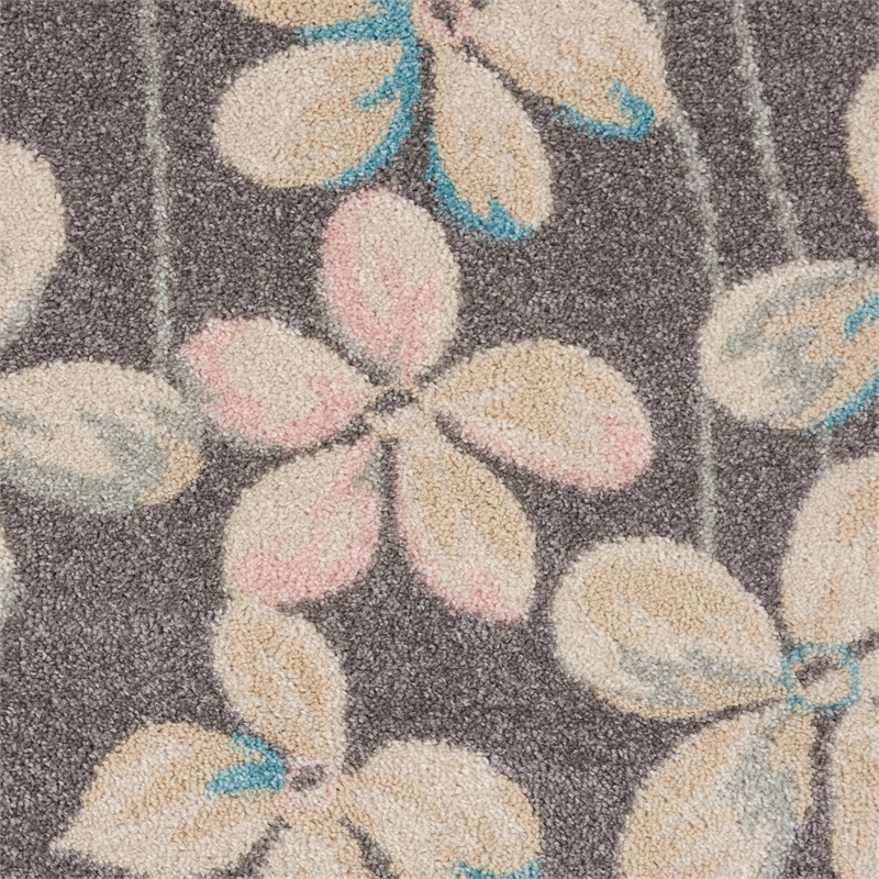 Nourison Tranquil 8' x 10' Grey-Beige Indoor Rug Polypropylene