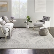 Nourison Tranquil 8' x 10' Ivory/Grey Farmhouse Indoor Rug Polypropylene