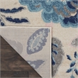 Nourison Tranquil 8' x 10' Ivory/Light Blue Farmhouse Indoor Rug Polypropylene