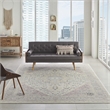 Nourison Tranquil 8' x 10' Ivory/Pink Farmhouse Indoor Rug Polypropylene