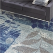 Nourison Tranquil 8' x 10' Navy/Light Blue Farmhouse Indoor Rug Polypropylene