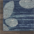 Nourison Tranquil 8' x 10' Navy/Light Blue Farmhouse Indoor Rug Polypropylene