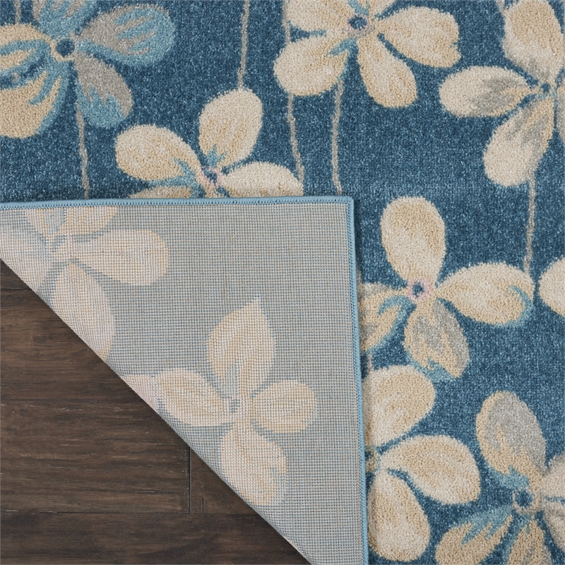 Nourison Tranquil 8' x 10' Turquoise Indoor Rug Polypropylene