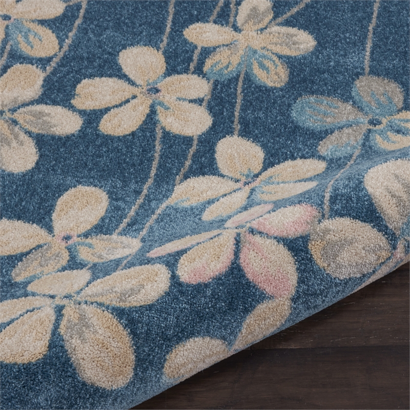 Nourison Tranquil 8' x 10' Turquoise Indoor Rug Polypropylene