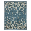 Nourison Tranquil 8' x 10' Turquoise Indoor Rug Polypropylene