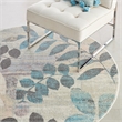Nourison Tranquil(Traql) 4' x round Ivory/Light Blue Farmhouse Indoor Rug