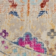 Nourison Vintage 6' Round Ivory-Multicolor Vintage Indoor Rug