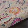 Nourison Vintage 6' Round Ivory-Multicolor Vintage Indoor Rug