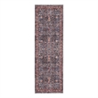 Nourison Brilliance Machine Washable 2' x 6' Navy/Brick Vintage Indoor Rug