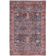 Nourison Brilliance Machine Washable 4' x 6' Navy/Brick Vintage Indoor Rug