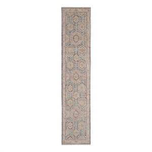 Nourison Enchanting Home 2'7&quot x 10' Light Blue Multi Farmhouse Indoor Rug