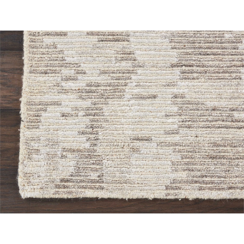 Nourison Ellora 2' x 3' Ivory/Grey Modern Indoor Rug