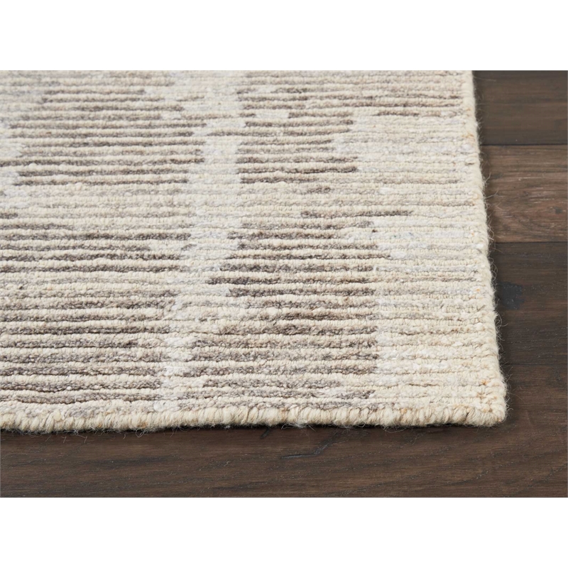Nourison Ellora 2' x 3' Ivory/Grey Modern Indoor Rug