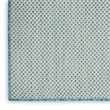 Nourison Courtyard 2' x 3' Ivory Aqua Fabric Modern Area Rug (2' x 3')