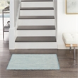 Nourison Courtyard 2' x 3' Ivory Aqua Fabric Modern Area Rug (2' x 3')