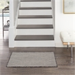 Nourison Courtyard 2' x 3' Ivory Charcoal Fabric Modern Area Rug (2' x 3')
