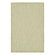 Nourison Courtyard 2' x 3' Ivory Green Fabric Modern Area Rug (2' x 3')