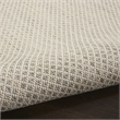 Nourison Courtyard 2' x 3' Ivory Silver Fabric Modern Area Rug