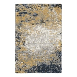 Nourison Twilight 24&quot x 36&quot Wool Indoor Rug in Navy Blue/Gold